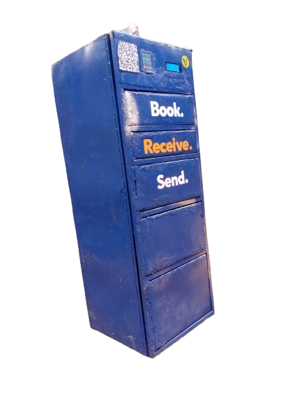 The V-Box smart locker unit, closed